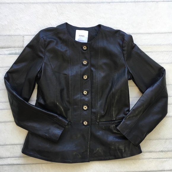 Mango leather jacket